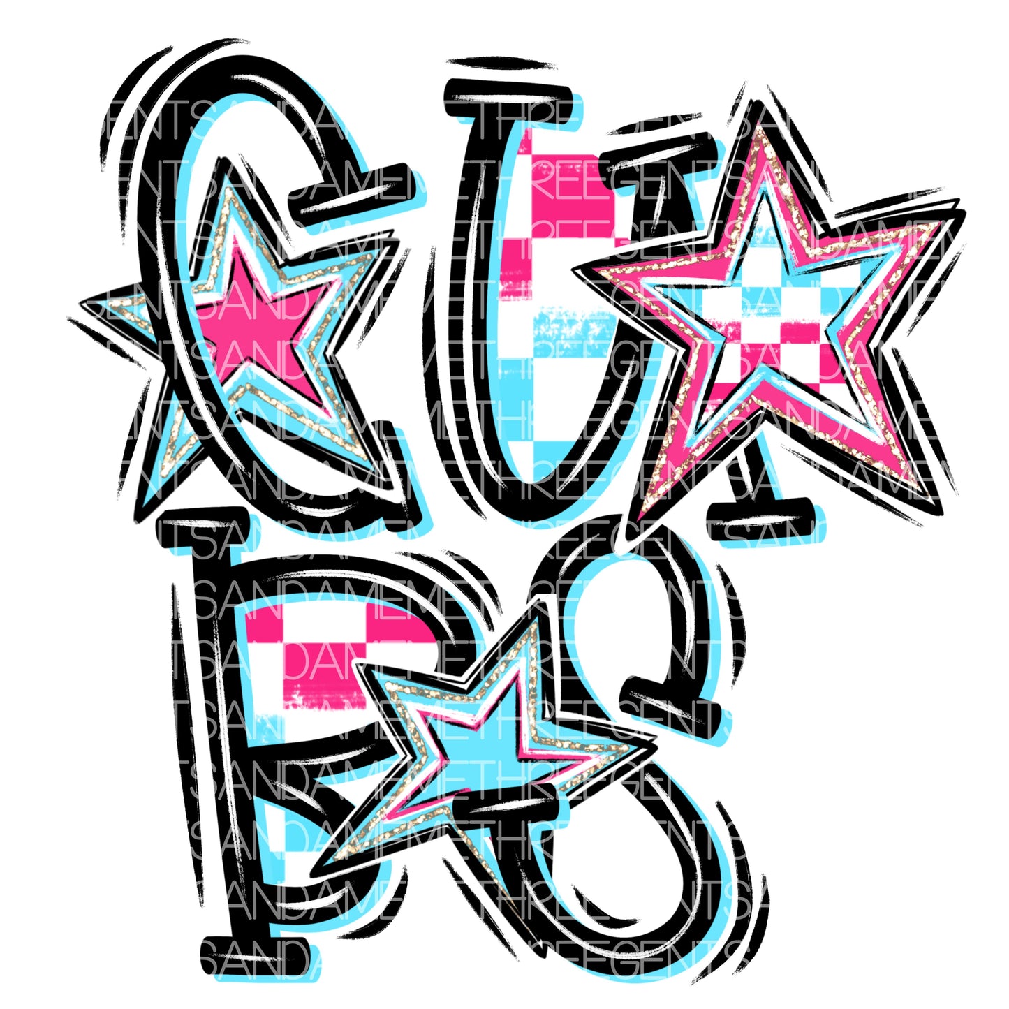 CUBS WITH STARS PNG COMPLETED DESIGN