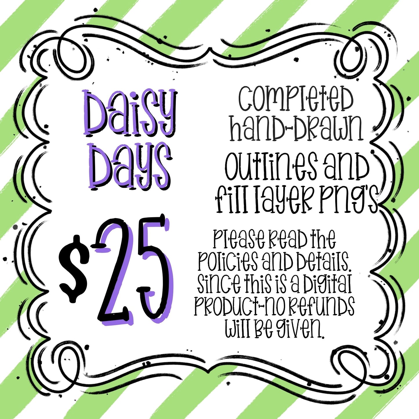 DAISY DAYS OUTLINE AND FILL LAYERS