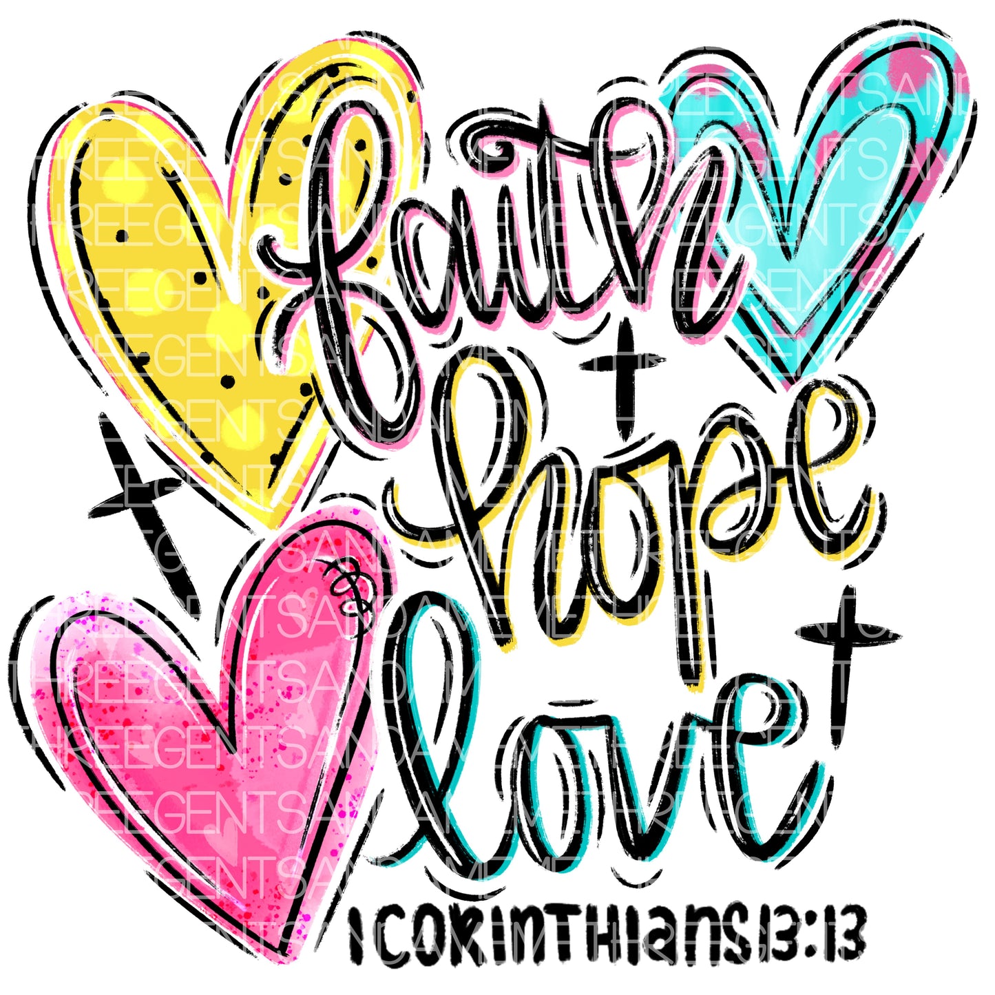 FAITH HOPE LOVE PNG COMPLETED DESIGN