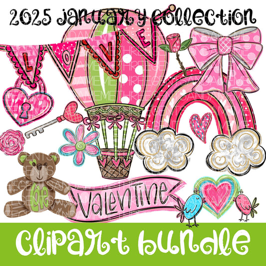 2025 JANUARY CLIPART COLLECTION