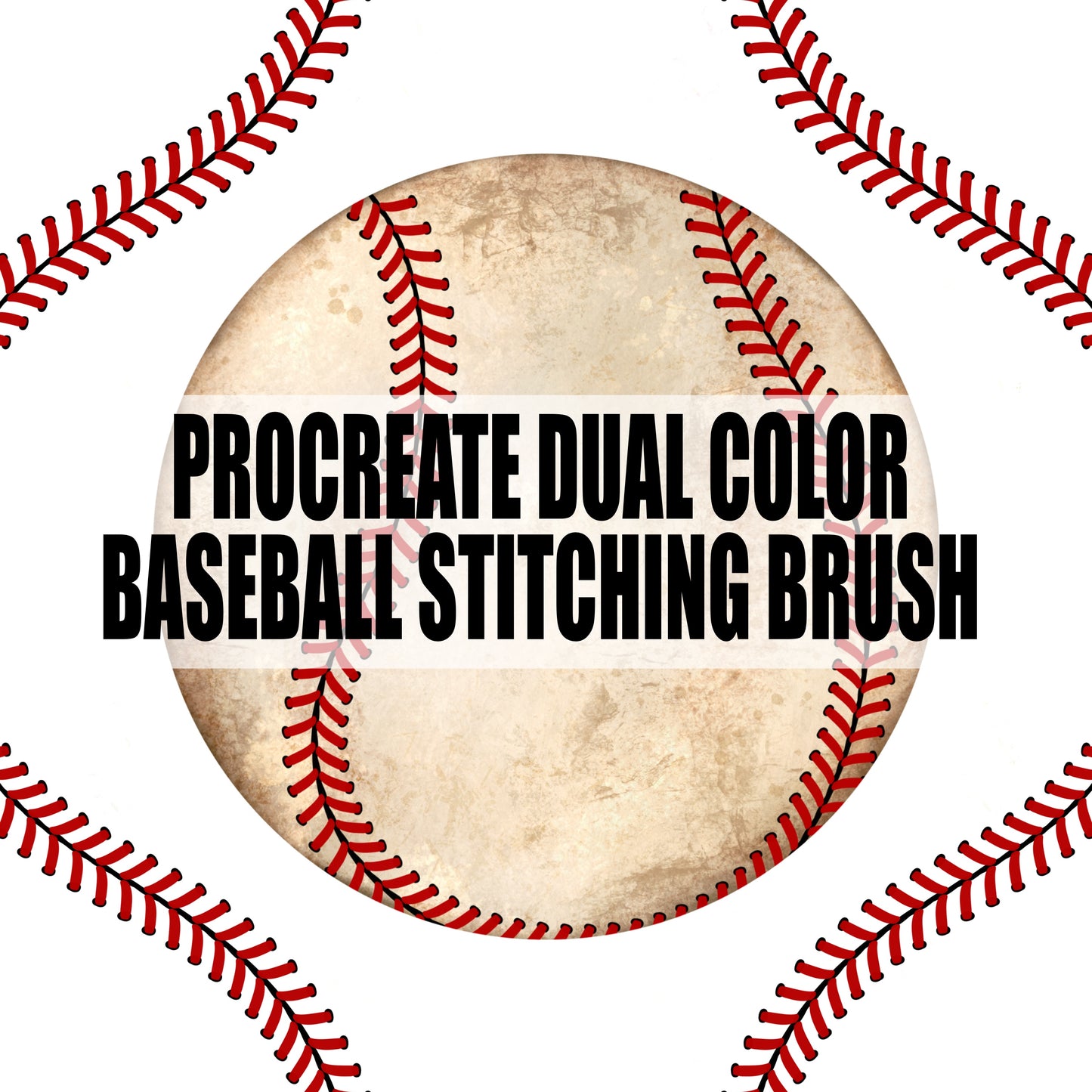 BASEBALL AND SOFTBALL PROCREATE STITCHING SINGLE BRUSH