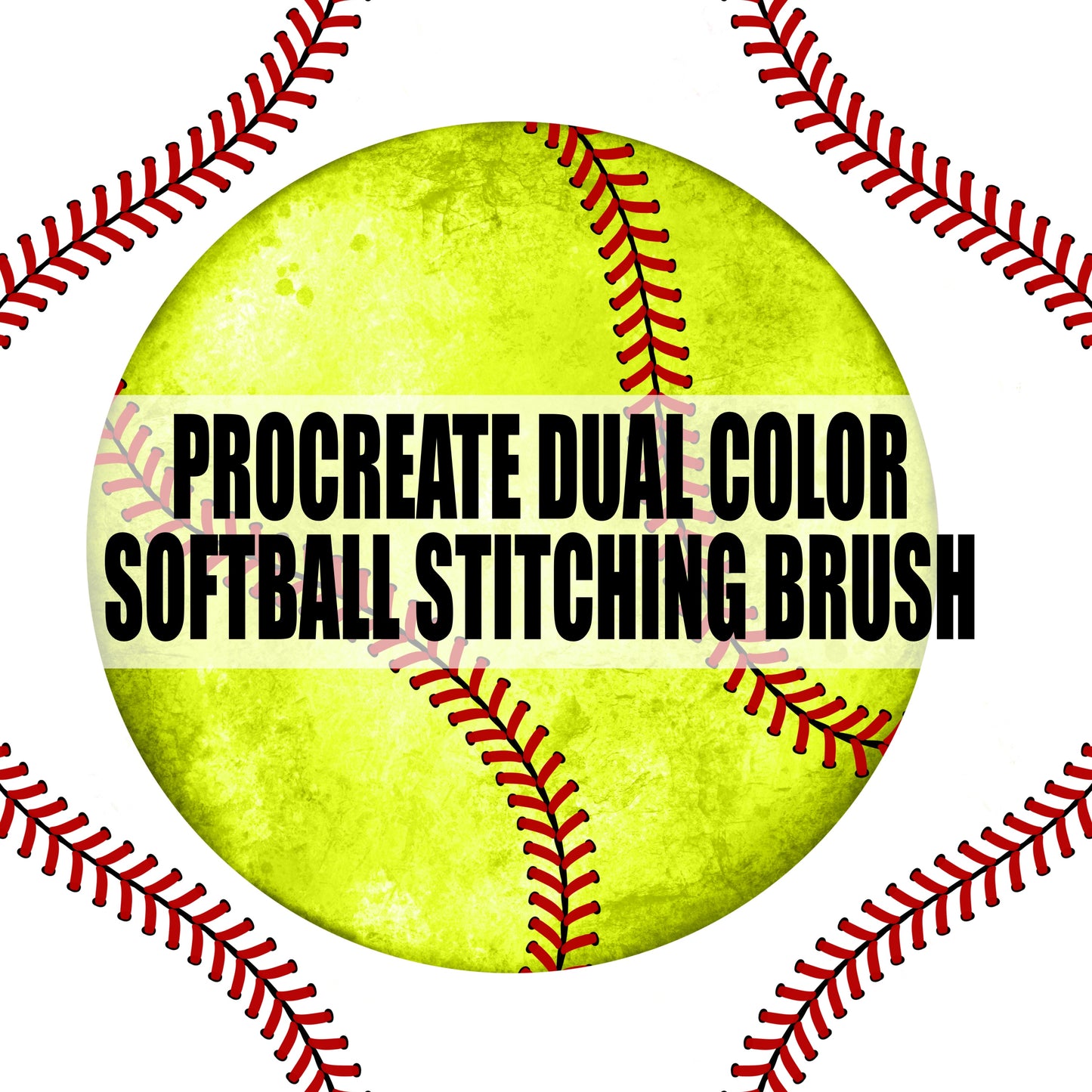 BASEBALL AND SOFTBALL PROCREATE STITCHING SINGLE BRUSH