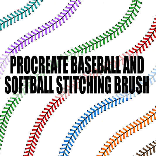 BASEBALL AND SOFTBALL PROCREATE STITCHING SINGLE BRUSH