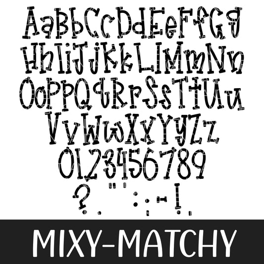 MIXY MATCHY FONT
