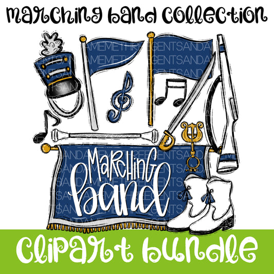 MARCHING BAND CLIPART COLLECTION