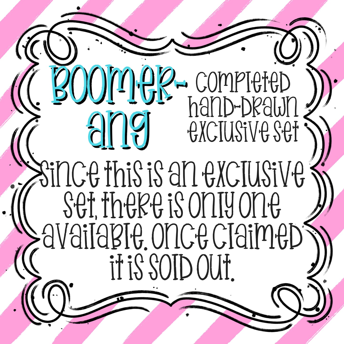 BOOMERANG EXCLUSIVE SET (OUTLINES AND FILLS)