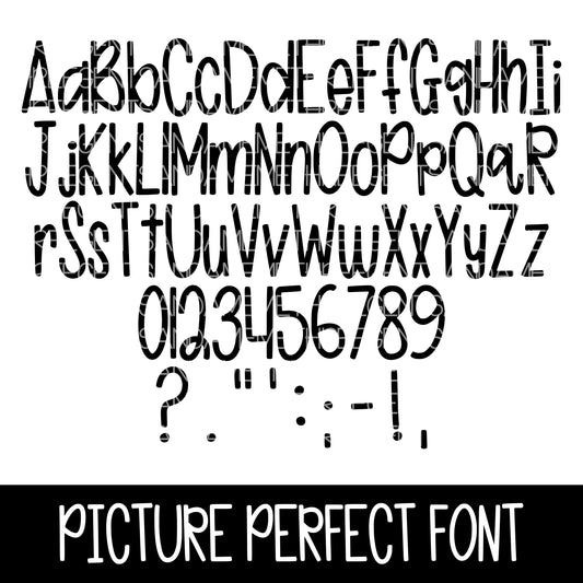 PICTURE PERFECT FONT