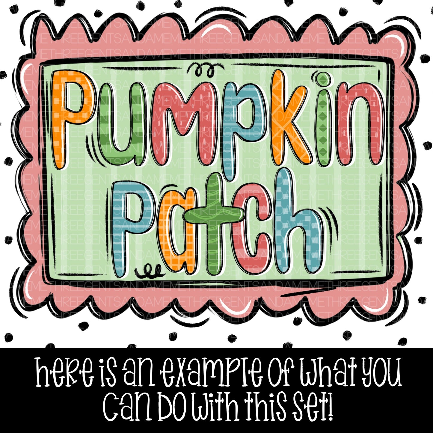 PUMPKIN PATCH OUTLINE AND FILL LAYERS