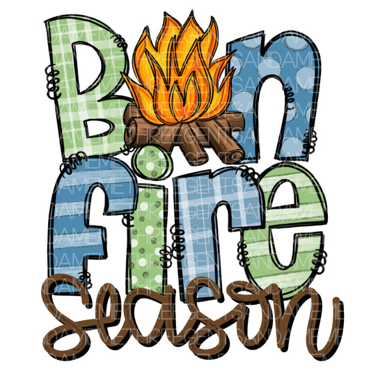 BONFIRE SEASON PNG DESIGN