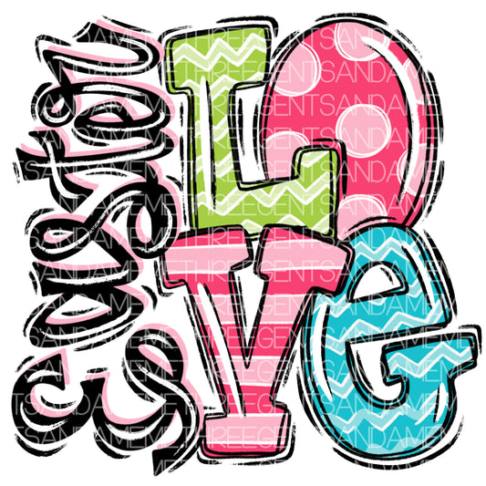 EASTER LOVE PNG DESIGN