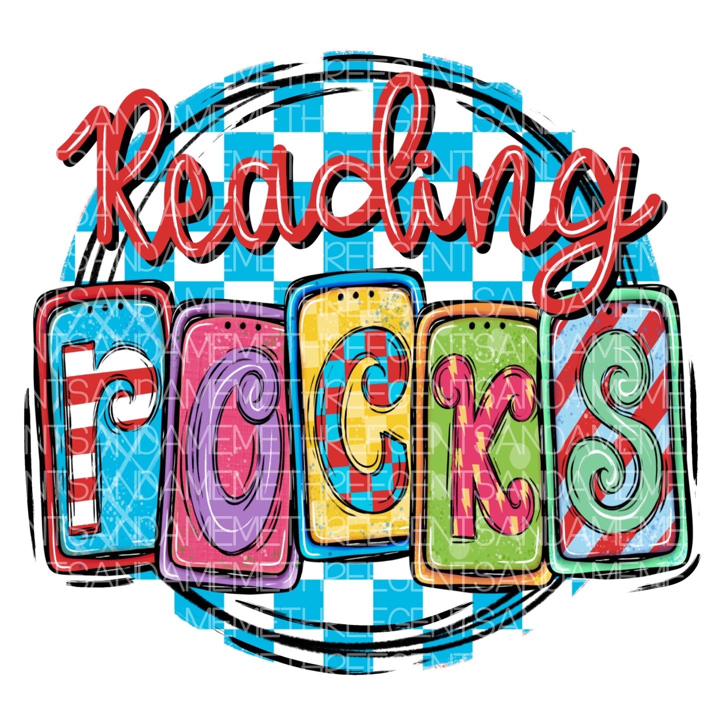 READING ROCKS PNG DESIGN