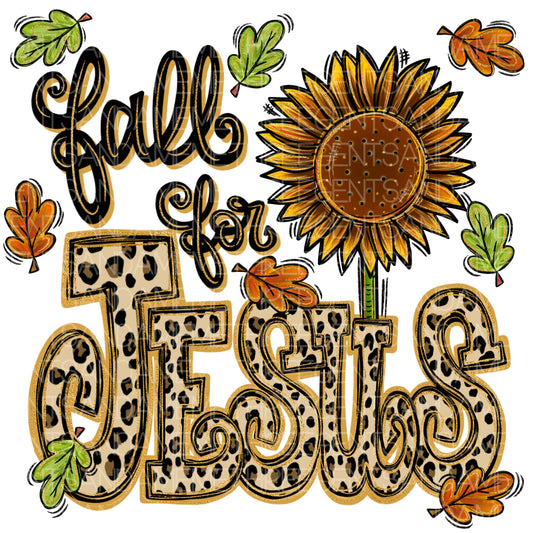 FALL FOR JESUS PNG DESIGN