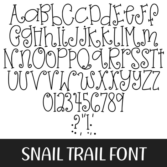 SNAIL TRAIL FONT