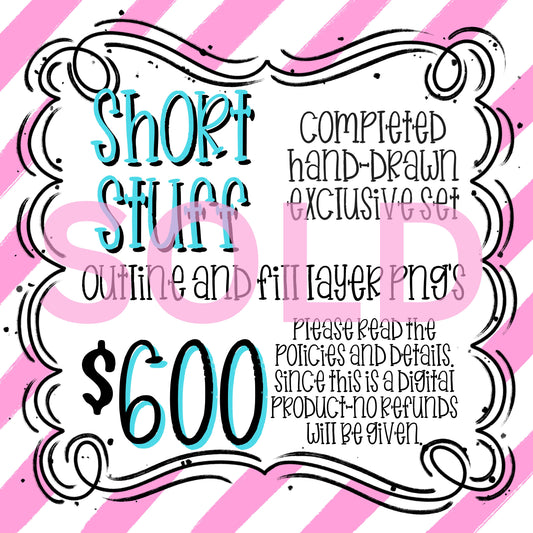 SHORT STUFF EXCLUSIVE ALPHA SET (OUTLINE AND FILL LAYERS)