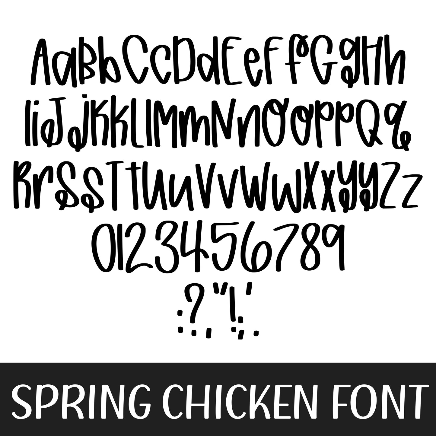 SPRING CHICKEN FONT