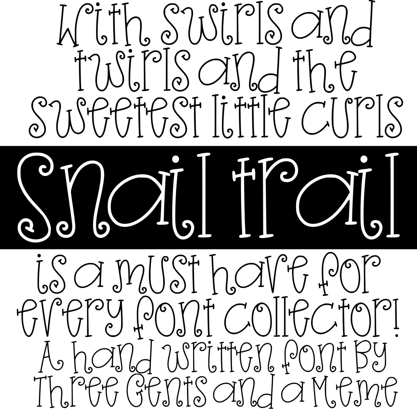 SNAIL TRAIL FONT