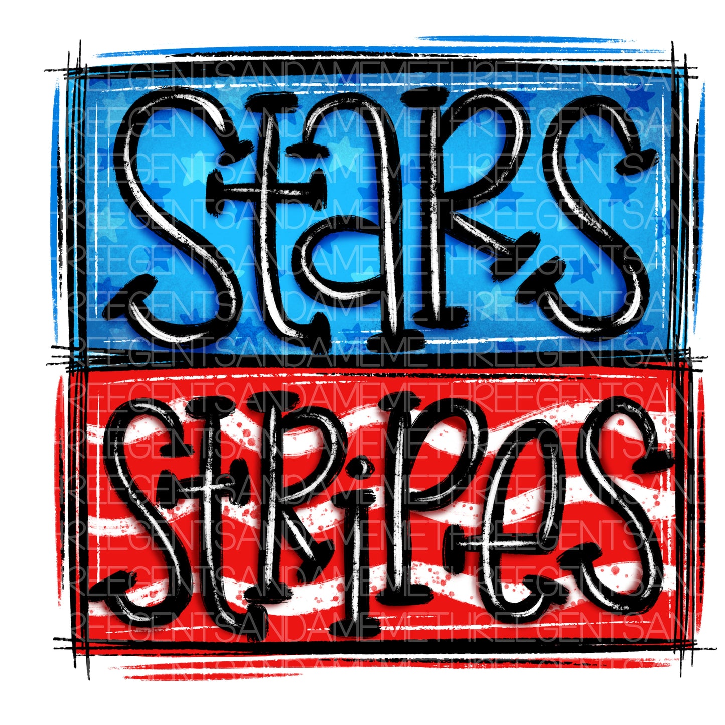 STARS AND STRIPES PNG DESIGN