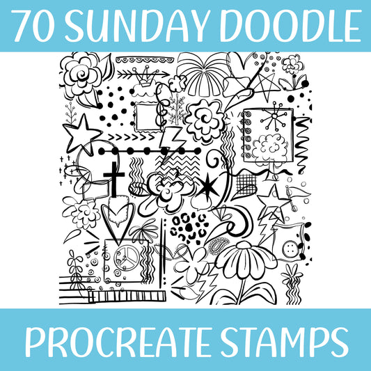 SUNDAY DOODLES PROCREATE STAMP SET