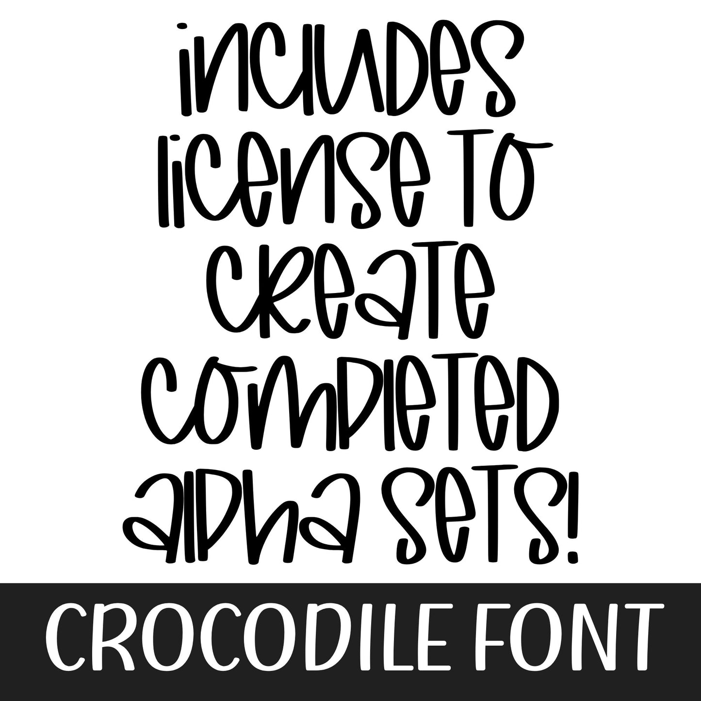 CROCODILE FONT