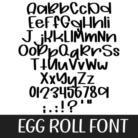 EGG ROLL FONT