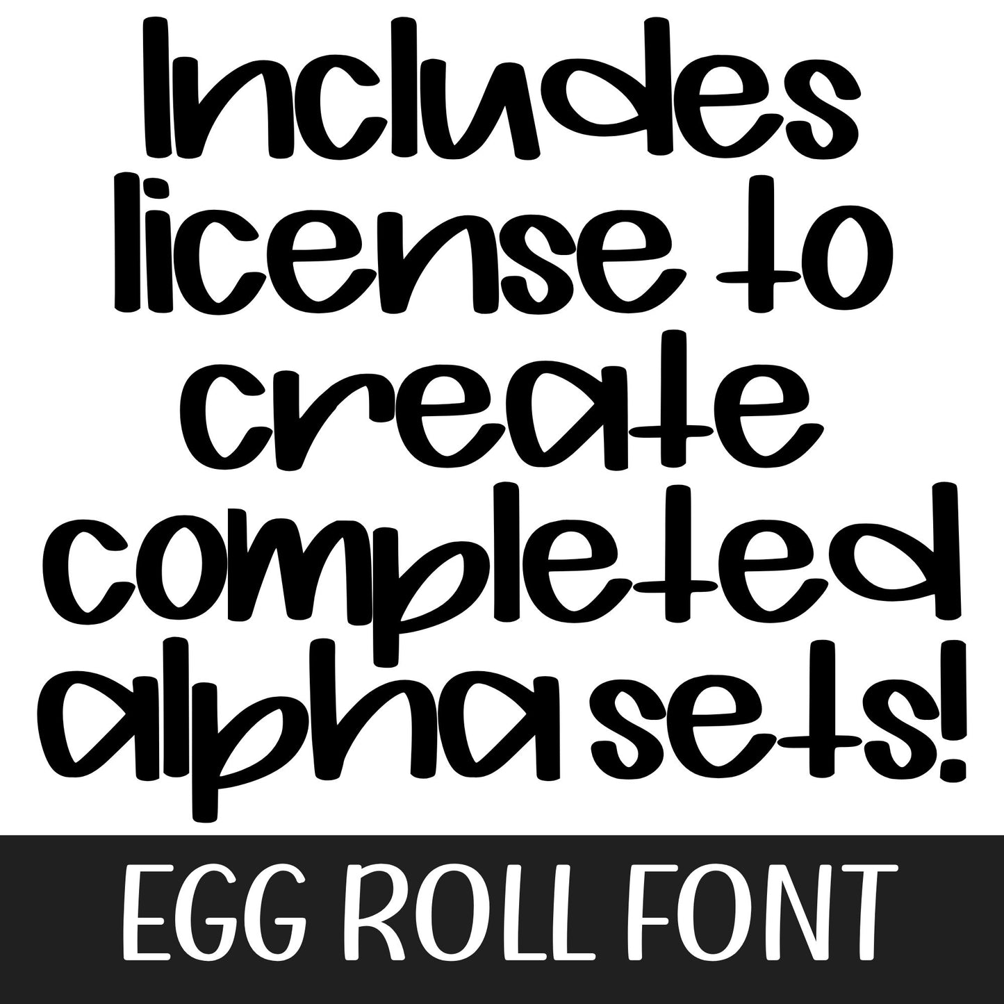 EGG ROLL FONT