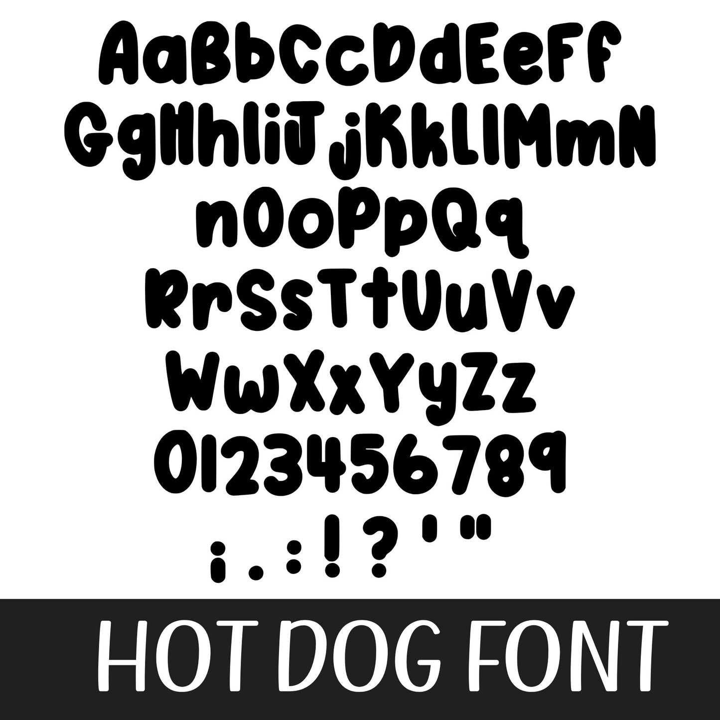 HOT DOG FONT
