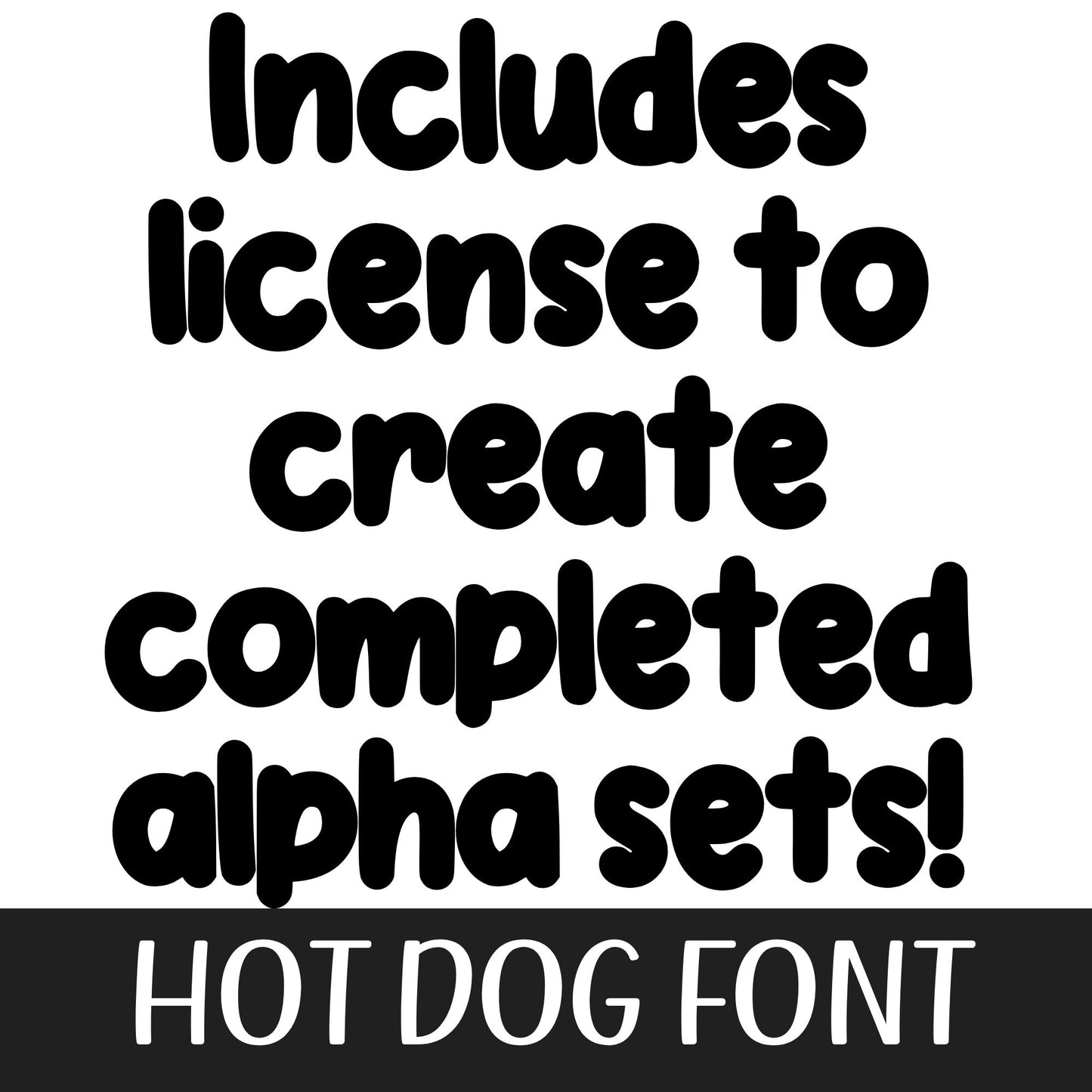 HOT DOG FONT