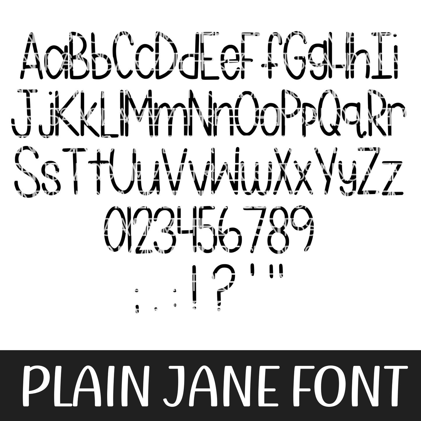 PLAIN JANE FONT
