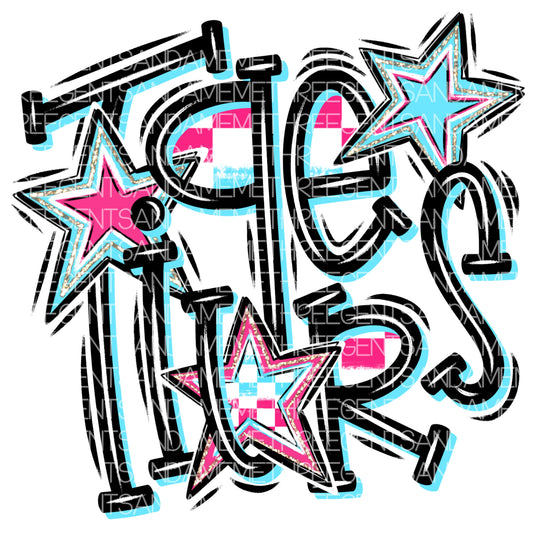 TIGERS WITH STARS PNG COMPLETED DESIGN